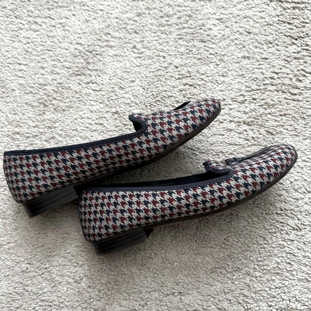 Charter Club Women's Houndstooth Loafers - Red and Navy - Picture 2 of 6